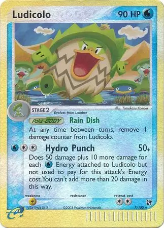 7/100 Ludicolo SS Rare Holo Reverse Holo