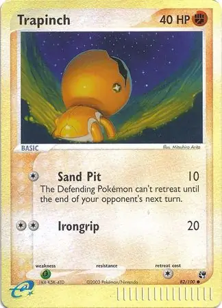 82/100 Trapinch SS Common Reverse Holo