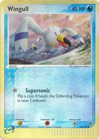 84/100 Wingull SS Common Reverse Holo