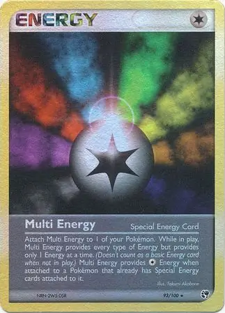 93/100 Multi Energy SS Rare Reverse Holo