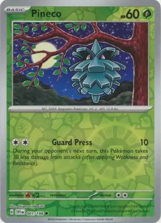 001/198 Pineco SVI Common Reverse Holo