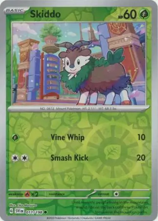 011/198 Skiddo SVI Common Reverse Holo