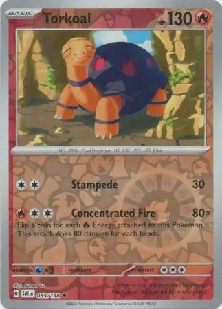 035/198 Torkoal SVI Uncommon Reverse Holo