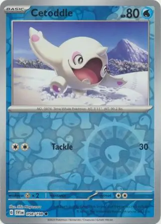 058/198 Cetoddle SVI Common Reverse Holo