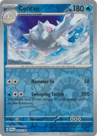 060/198 Cetitan SVI Uncommon Reverse Holo