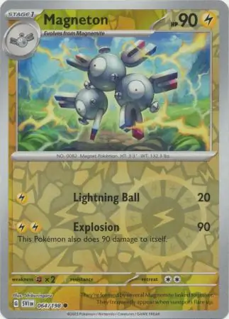 Magneton Scarlet & Violet 064/198 Common Reverse Holo