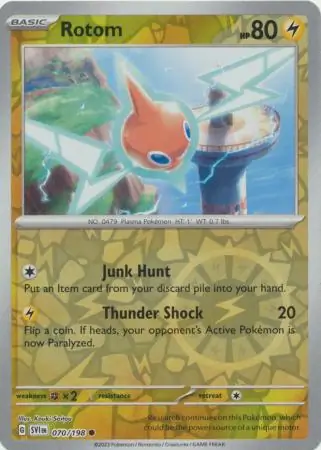 070/198 Rotom SVI Common Reverse Holo