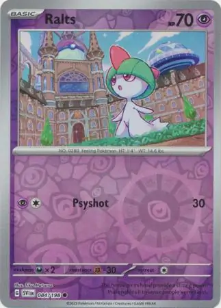 084/198 Ralts SVI Common Reverse Holo