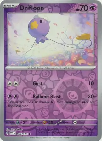 089/198 Drifloon SVI Common Reverse Holo