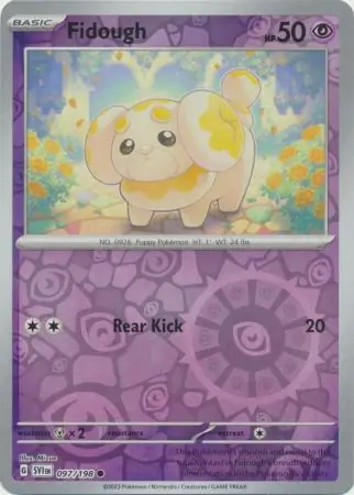 Fidough Scarlet & Violet 097/198 Common Reverse Holo