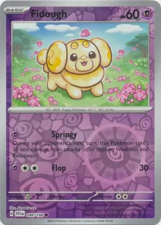 Fidough Scarlet & Violet 098/198 Common Reverse Holo