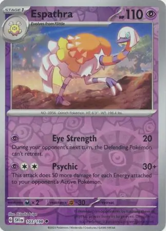 Espathra Scarlet & Violet 103/198 Uncommon Reverse Holo