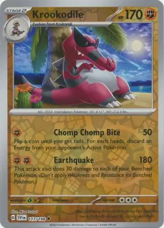 Krookodile Scarlet & Violet 117/198 Uncommon Reverse Holo