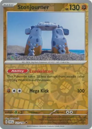 121/198 Stonjourner SVI Uncommon Reverse Holo