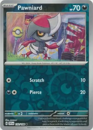 Pawniard Scarlet & Violet 132/198 Common Reverse Holo