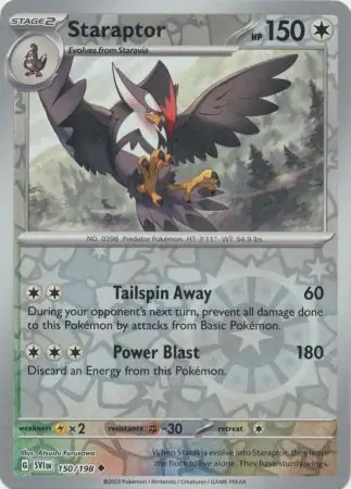 150/198 Staraptor SVI Uncommon Reverse Holo