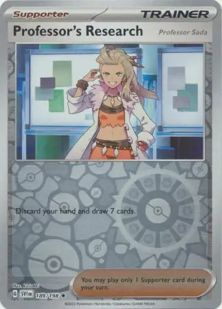 189/198 Professor's Research [Professor Sada] SVI Rare Reverse Holo