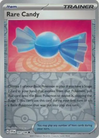 Rare Candy Scarlet & Violet 191/198 Common Reverse Holo