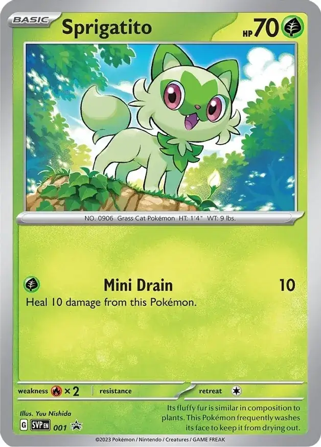 Sprigatito SVP Black Star Promos 001