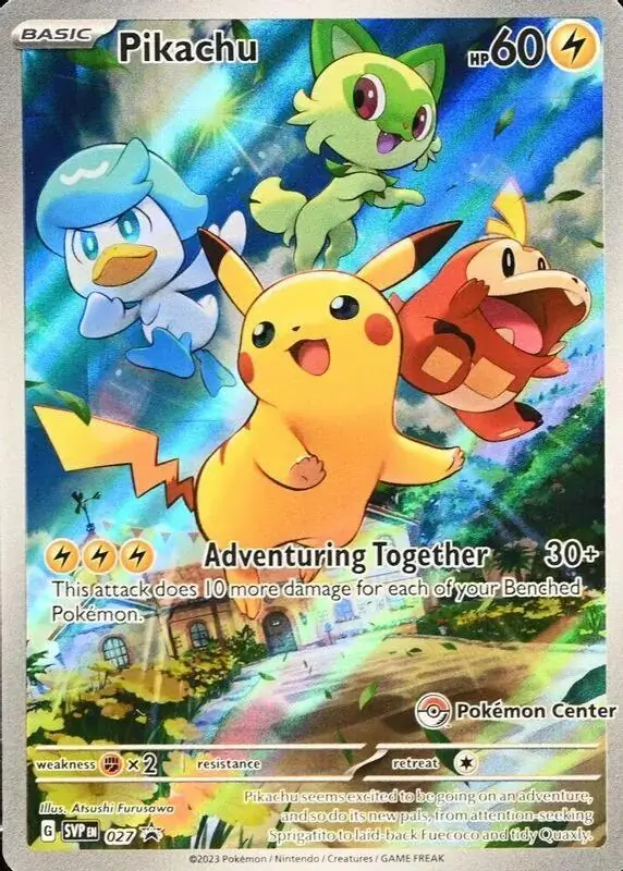 Pikachu [Pokémon Center] SVP Black Star Promos 027