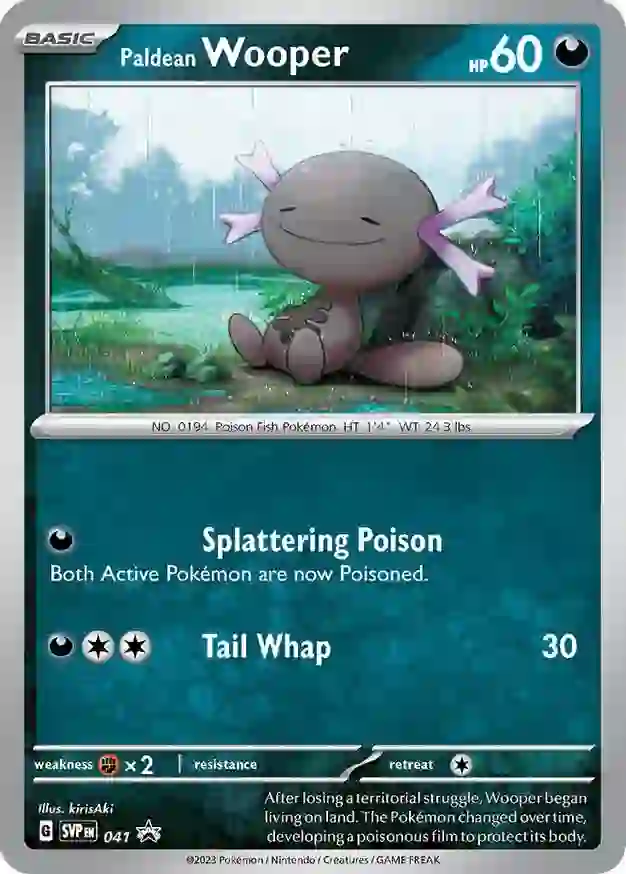 Paldean Wooper SVP Black Star Promos 041