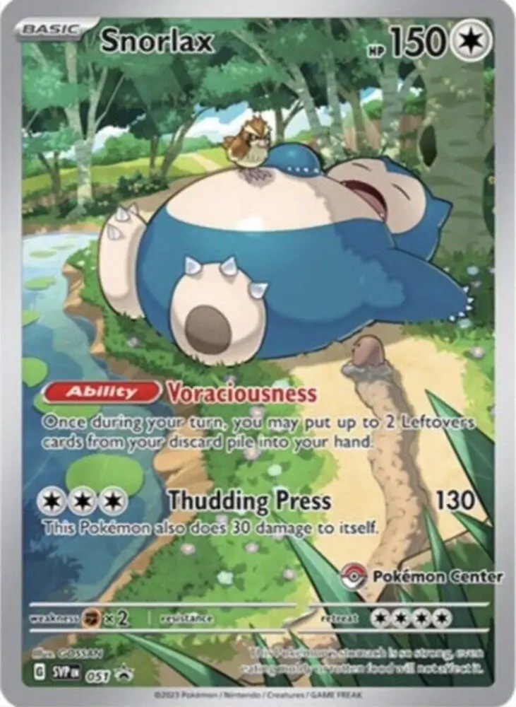 Snorlax [Pokémon Center] SVP Black Star Promos 051