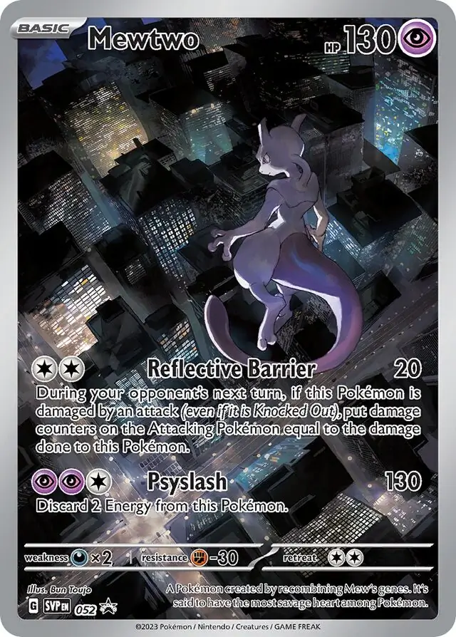 Mewtwo SVP Black Star Promos 052