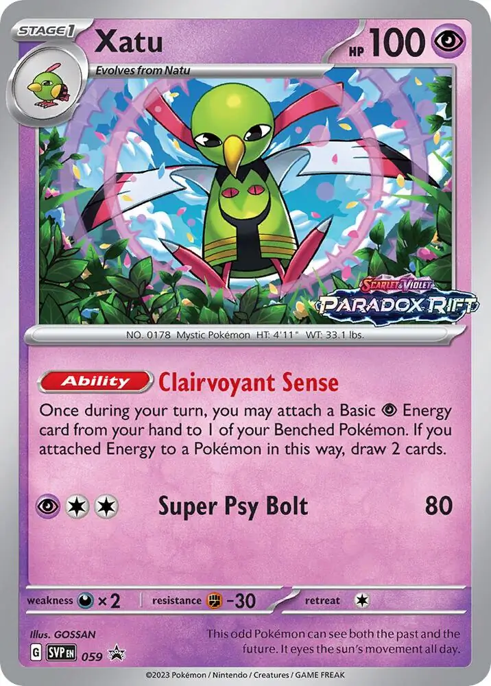 Xatu SVP Black Star Promos 059