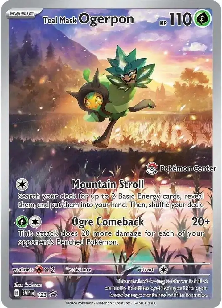 Teal Mask Ogerpon [Pokémon Center] SVP Black Star Promos 123