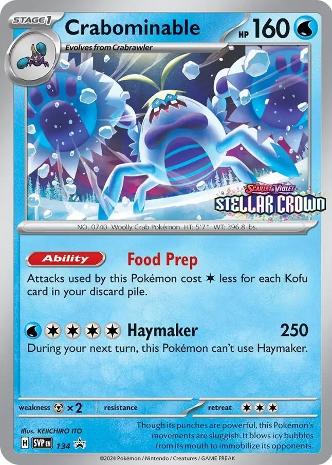 Crabominable SVP Black Star Promos 134