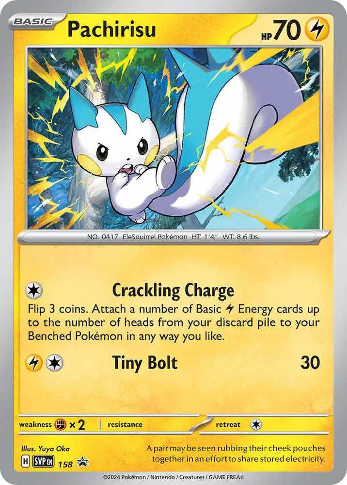 Pachirisu SVP Black Star Promos 158