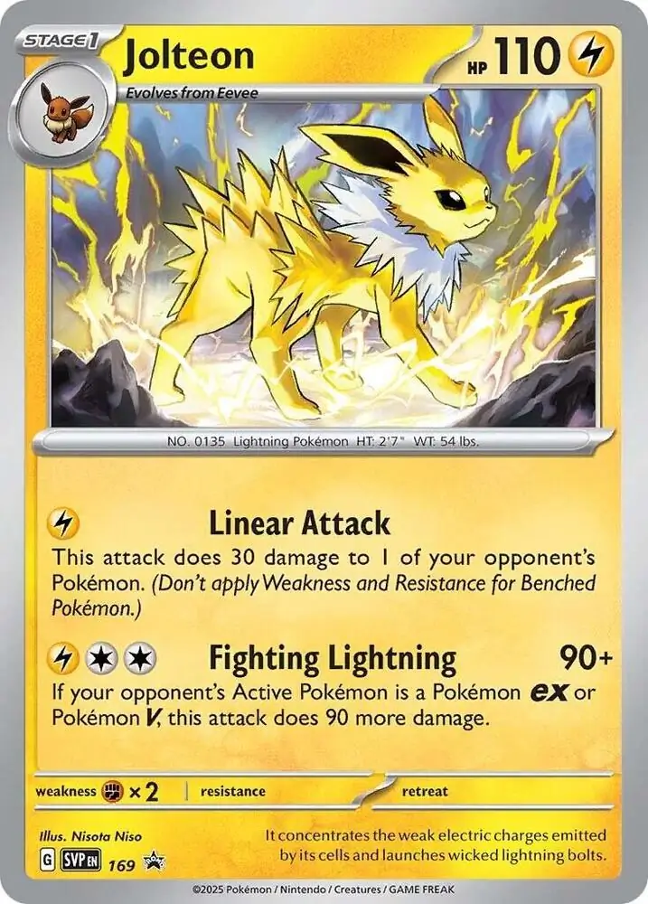 Jolteon SVP Black Star Promos 169