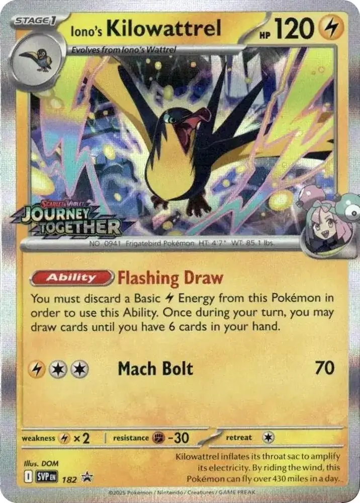Iono's Kilowattrel SVP Black Star Promos 182