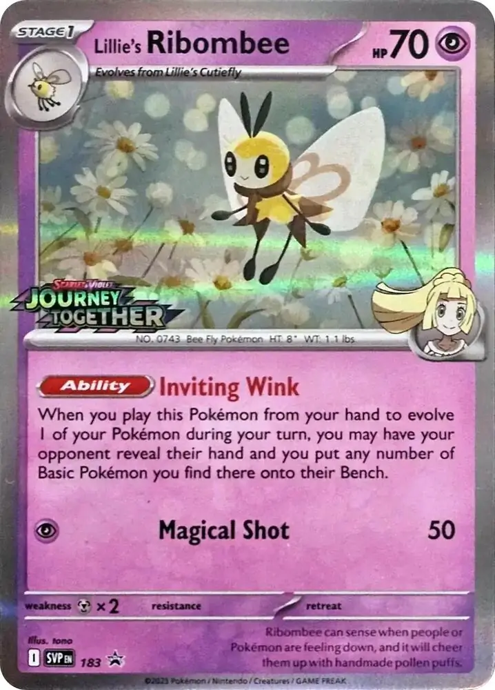 Lillie's Ribombee SVP Black Star Promos 183