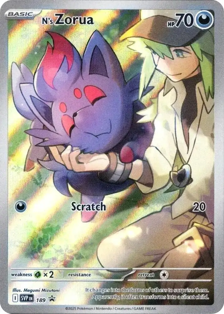N's Zorua SVP Black Star Promos 189