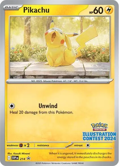Pikachu SVP Black Star Promos 214