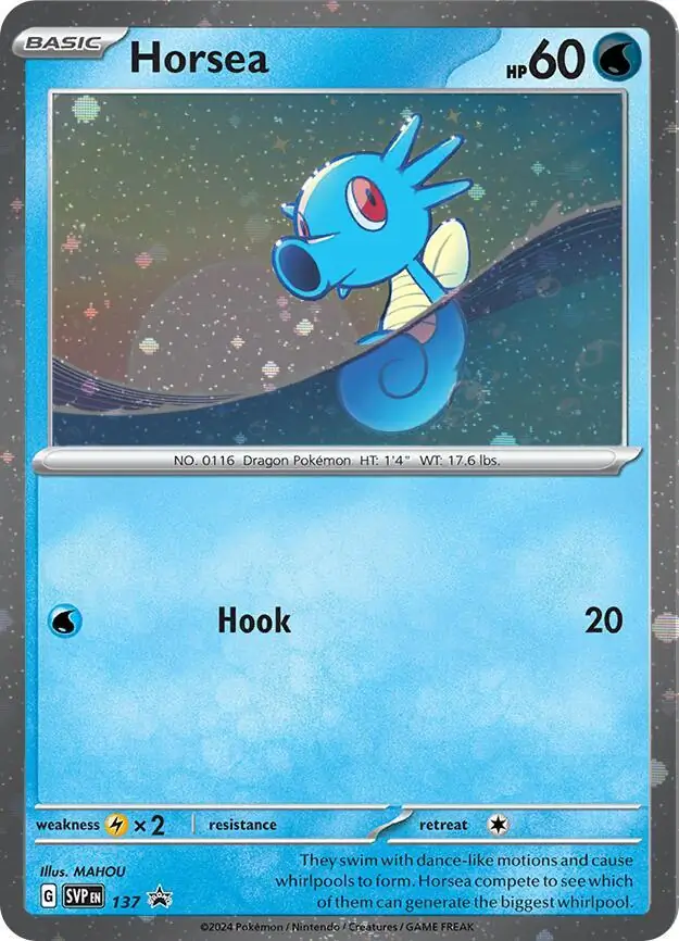 Horsea SVP Black Star Promos 137