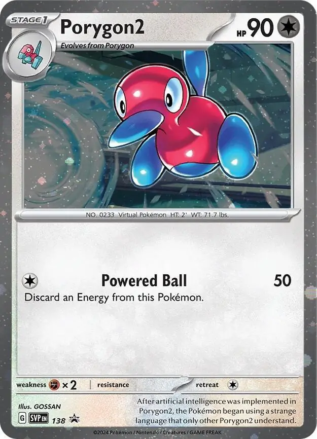 Porygon2 SVP Black Star Promos 138