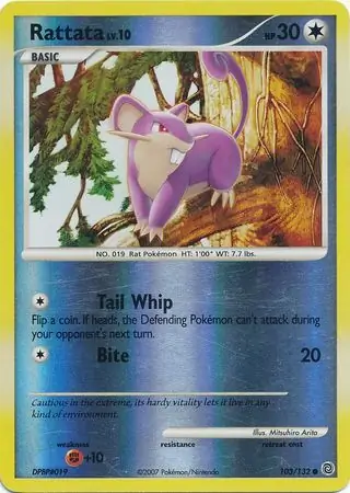 103/132 Rattata SW Common Reverse Holo