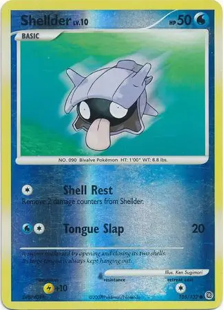 105/132 Shellder SW Common Reverse Holo