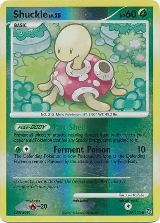 109/132 Shuckle SW Common Reverse Holo