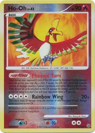 10/132 Ho-Oh SW Rare Holo Reverse Holo