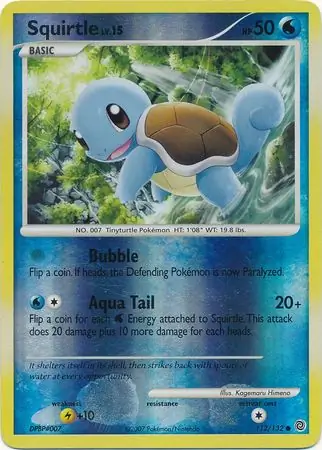 112/132 Squirtle SW Common Reverse Holo