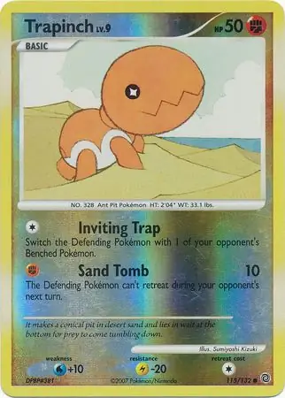 115/132 Trapinch SW Common Reverse Holo