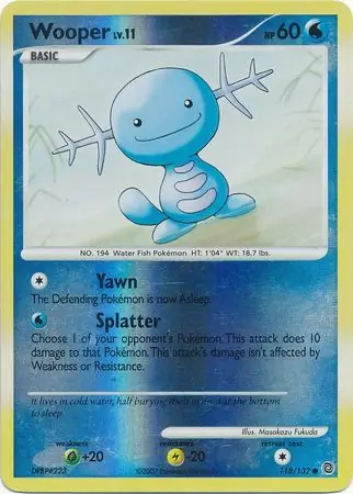 118/132 Wooper SW Common Reverse Holo