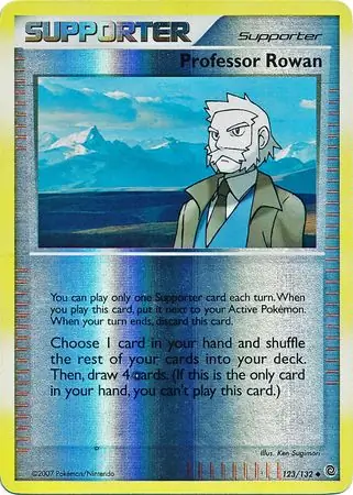 123/132 Professor Rowan SW Uncommon Reverse Holo