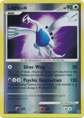 14/132 Lugia SW Rare Holo Reverse Holo