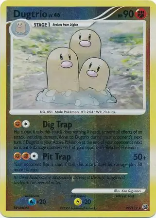 24/132 Dugtrio SW Rare Reverse Holo