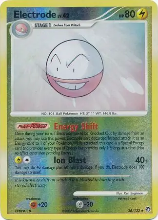 26/132 Electrode SW Rare Reverse Holo