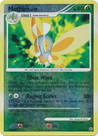 33/132 Mothim SW Rare Reverse Holo